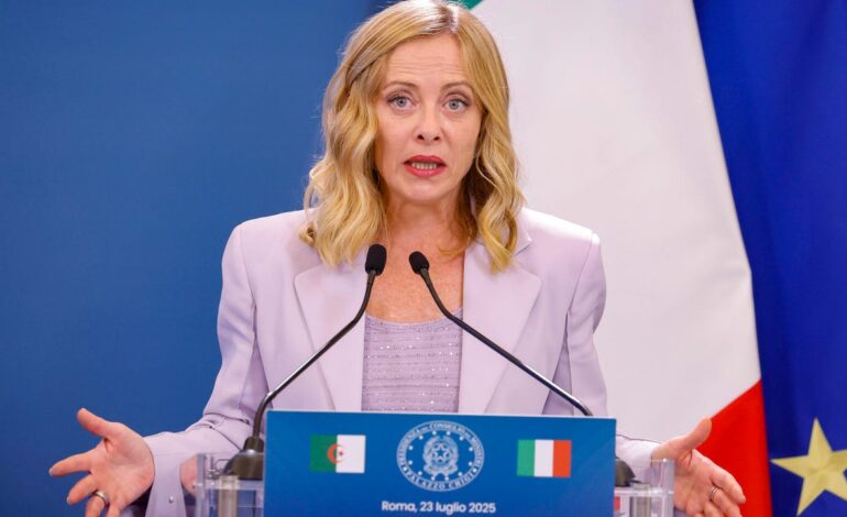 Meloni transmite a Netanyahu la necesidad «de poner fin inmediatamente a las hostilidades» en Gaza