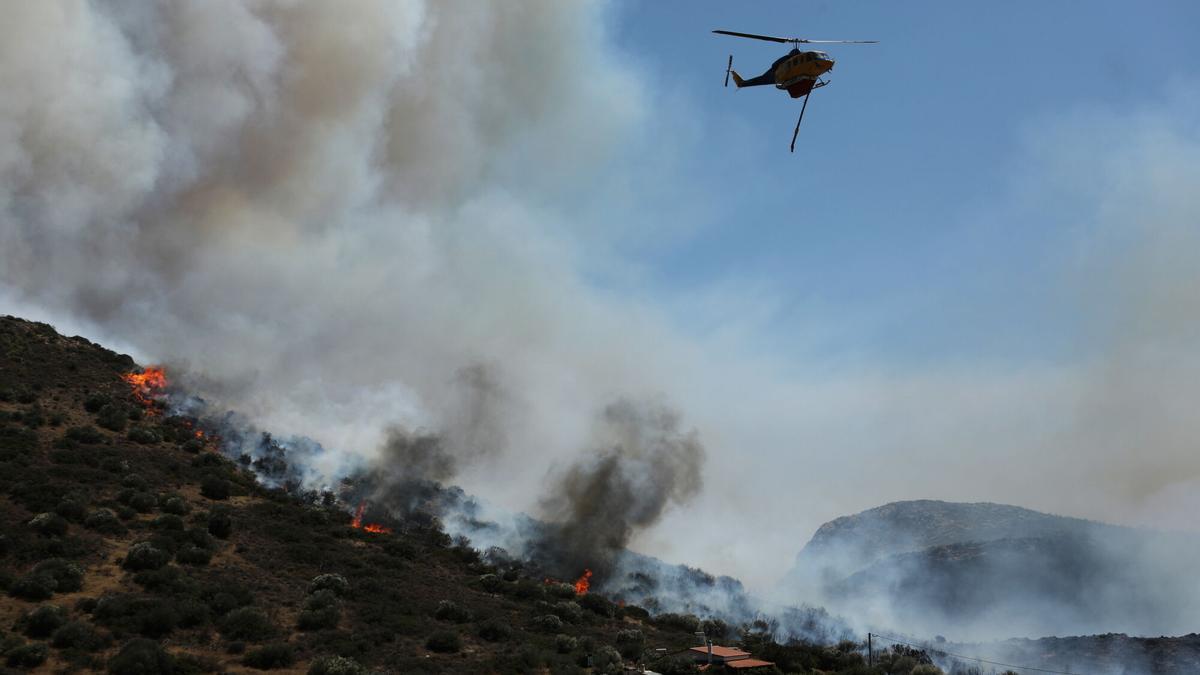 INCENDIOS GRECIA | Un gran fuego a las afueras de Atenas obliga a evacuar a más de 1.200 personas
