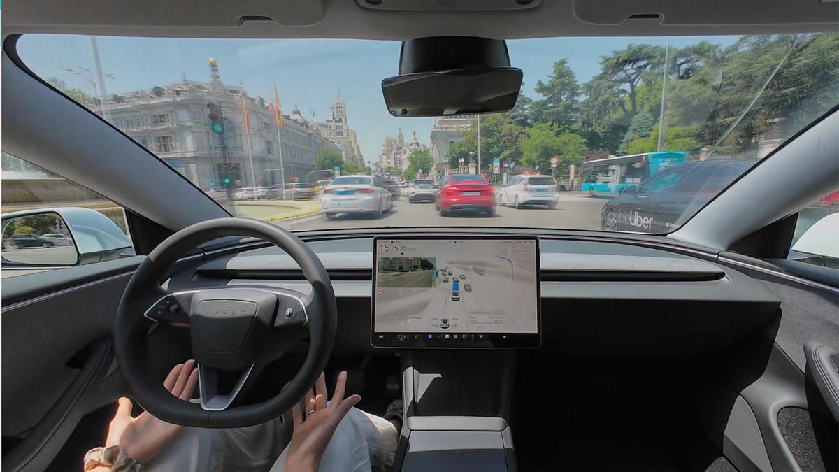 Tesla la lía en Madrid al probar su sistema de conducción autónoma sin autorización municipal ni de la DGT