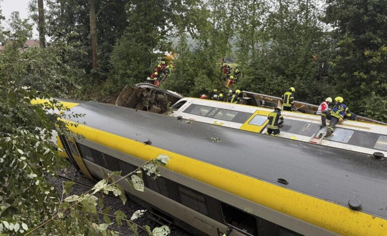 Varios muertos en el sur de Alemania al descarrilar un tren regional