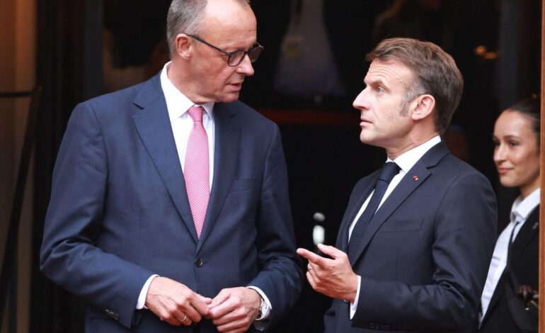 Merz y Macron buscan un acuerdo sobre el futuro caza europeo en el que participa España