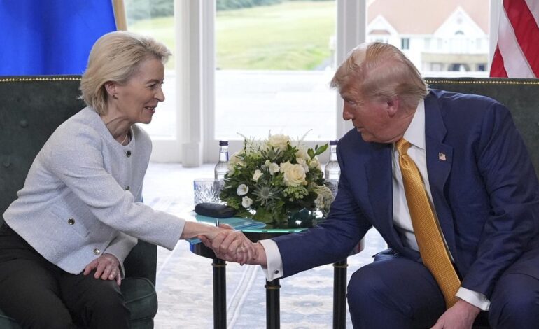 Trump ve «un 50%» de posibilidades de acuerdo con la UE