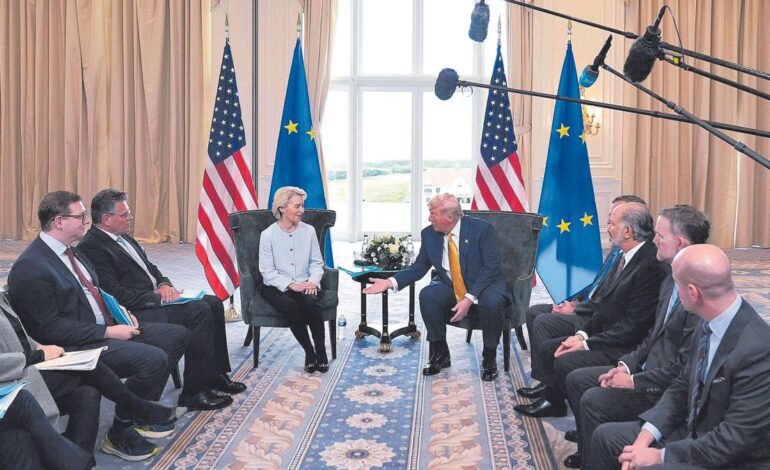 La UE y EEUU chocan en la interpretación del acuerdo sobre los aranceles antes de cerrarlo