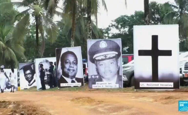 Presidente de Liberia rinde homenaje a expresidentes asesinados antes de la guerra
