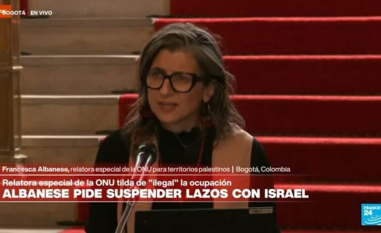 "La limpieza étnica en Palestina avanza a una velocidad increíble": Francesca Albanese