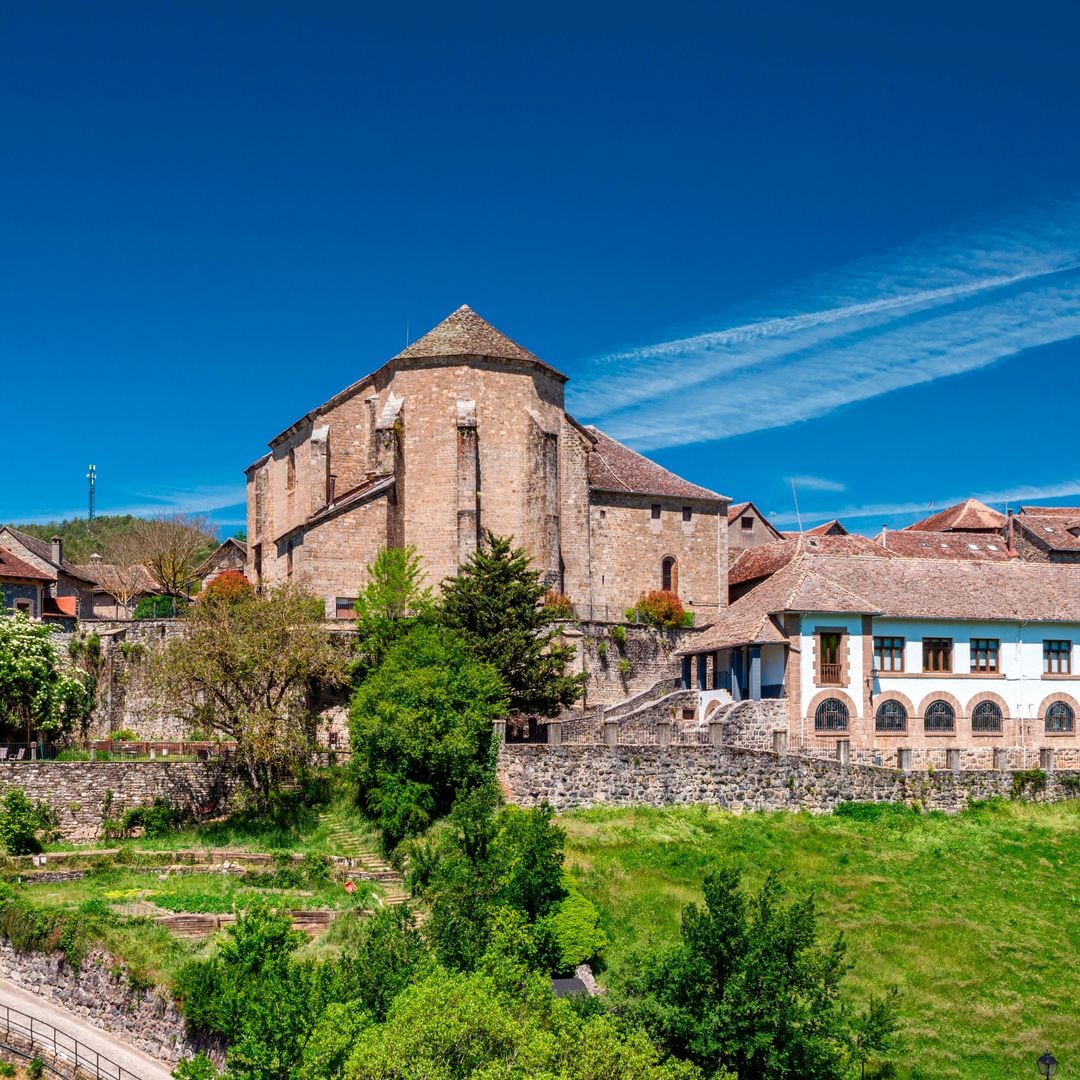 Ciudad de Ansó en los Pirineos de Huesca