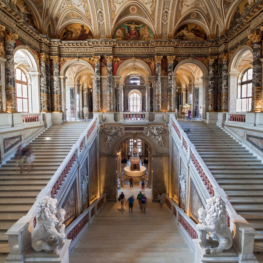 Interior del Palais de Schonbrunn en Viena, Austria