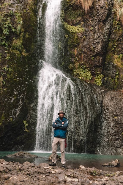 El explorador y presidente Thor Pedersen en Nueva Zelanda. 