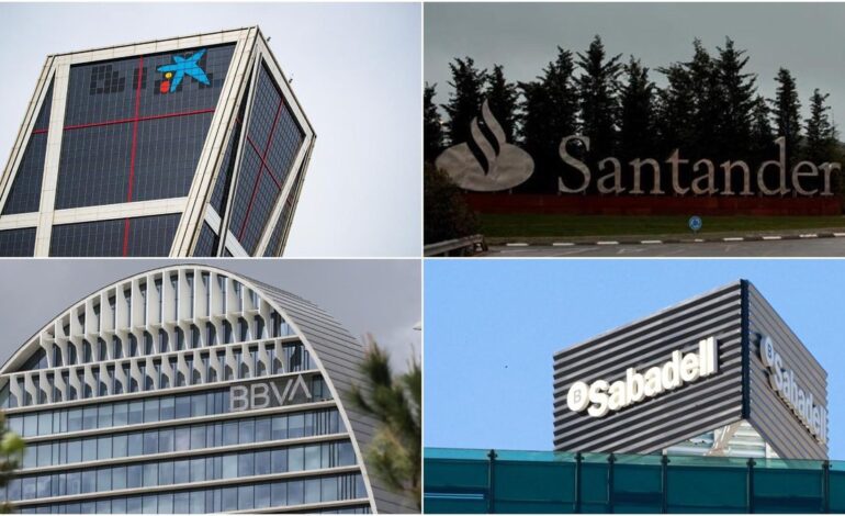 Santander, BBVA, CaixaBank, Sabadell, Bankinter y Unicaja