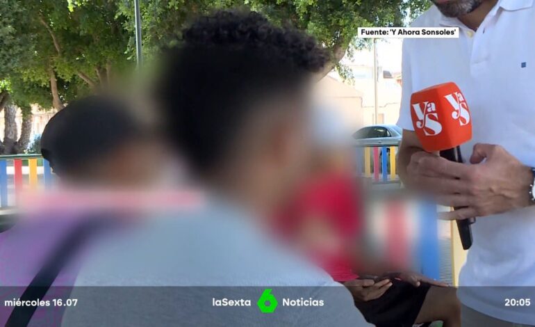 Yo estaba durmiendo. El chico tocó al viejo, pero yo estaba durmiendo