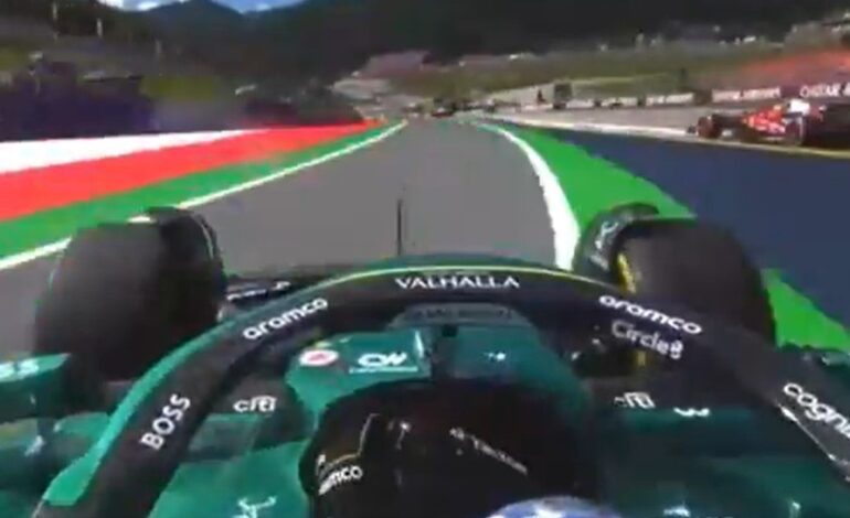 ¡Alonso se va fuera de pista para no tocarse con Hamilton!