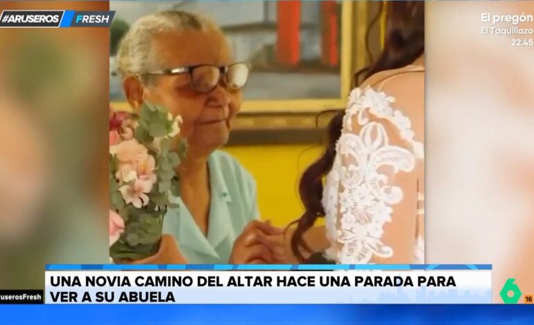No podía casarme sin abrazarla