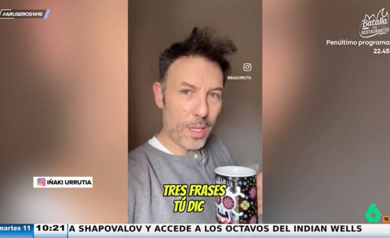 Iñaki Urrutia, a la gente que «no puede parar» de contar las anécdotas: «¡Qué hostia tienen!»