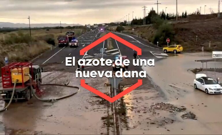 Elevan a nivel rojo la alerta por lluvias en Aragón y Cataluña
