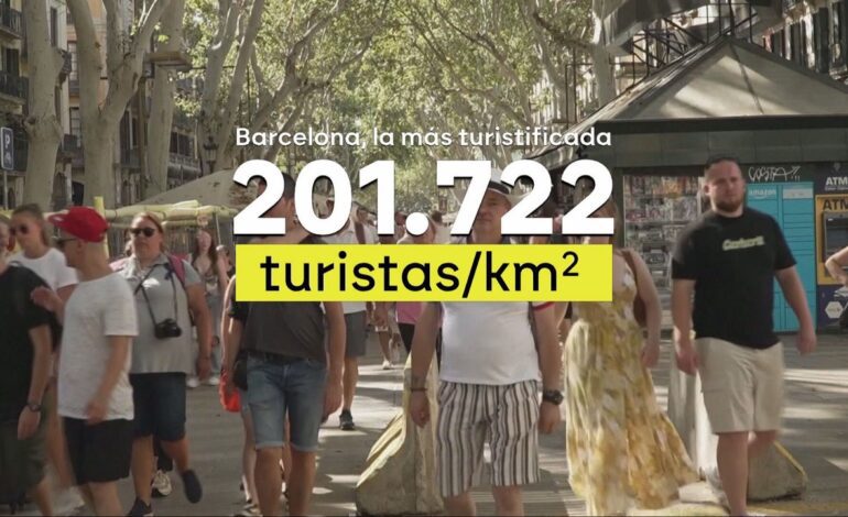 más de 200.000 turistas por kilómetro cuadrado