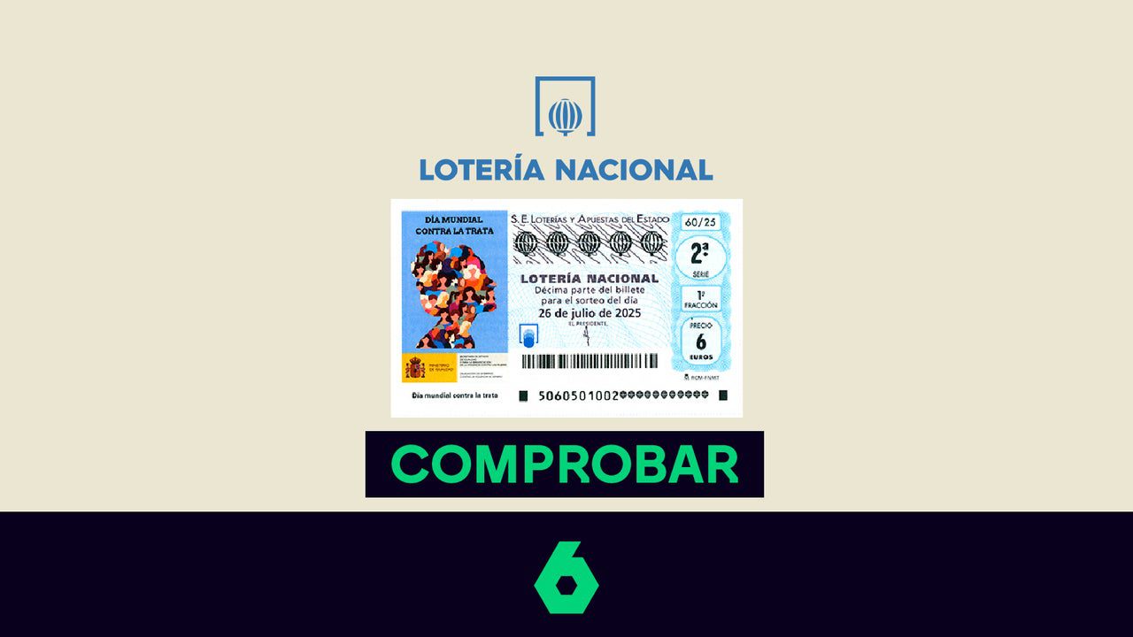 Comprobar el resultado de la Lotería Nacional de hoy, sábado 26 de julio de 2025