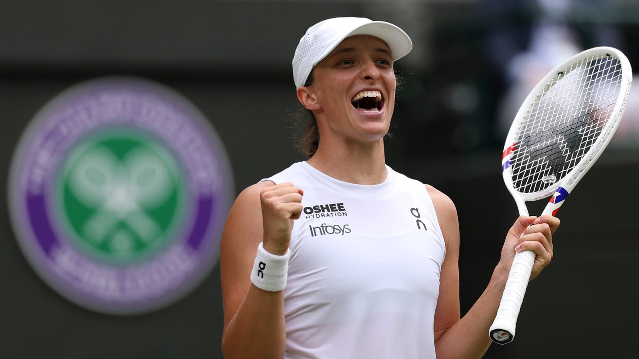 Iga Swiatek conquista Wimbledon e iguala la mayor paliza de la historia de una final de Grand Slam