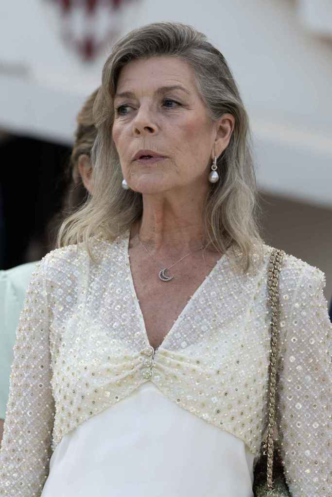Carolina de Mónaco durante la celebración del vigésimo aniversario de Alberto de Mónaco en el trono