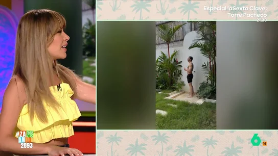 Dani Mateo sorprende a Francisco Cacho compartiendo en vivo un video en la piscina, desatando todo tipo de comentarios sobre la mesa. El momento divertido, en este video.
