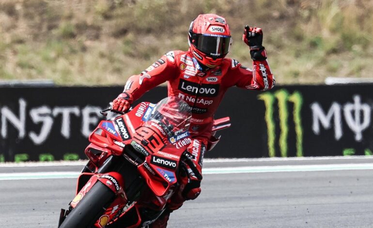 El análisis de Márquez tras su victoria con polémica en el sprint de Brno: «Confié en la tecnología»