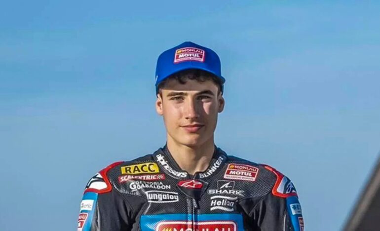 Muere el piloto Pau Alsina (17 años) durante un entrenamiento de Junior GP
