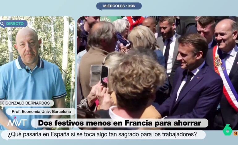 ¿Podrían eliminarse dos días festivos en España como ha hecho Francia? Gonzalo Bernardos lo tiene muy claro