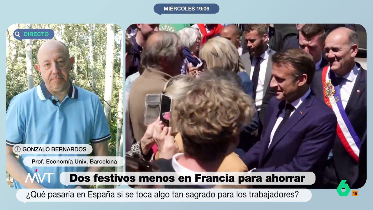 ¿Podrían eliminarse dos días festivos en España como ha hecho Francia? Gonzalo Bernardos lo tiene muy claro