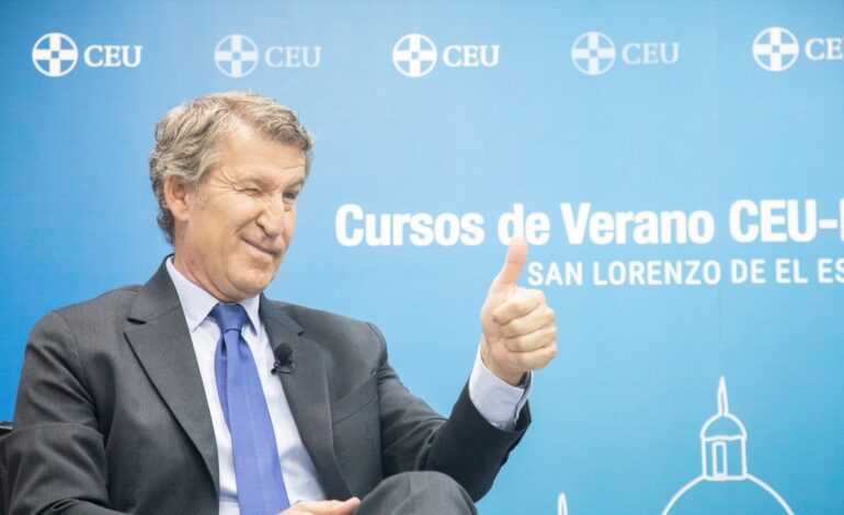 Feijóo asegura que con la dimisión de Noelia Nuñez «demuestran que no son como el PSOE»