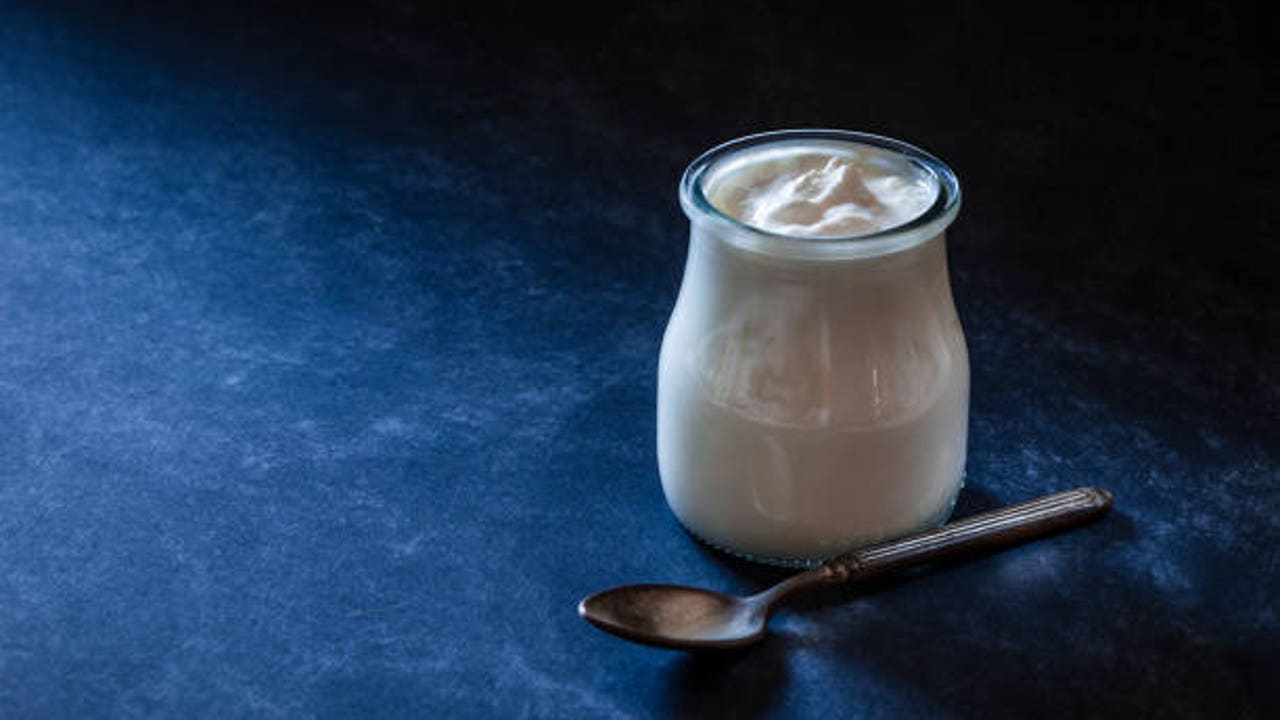 yogur griego en las ventanas