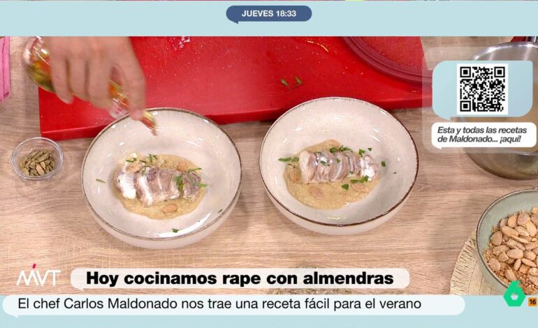Una receta de rape con salsa de almendras de Carlos Maldonado para un jueves tonto
