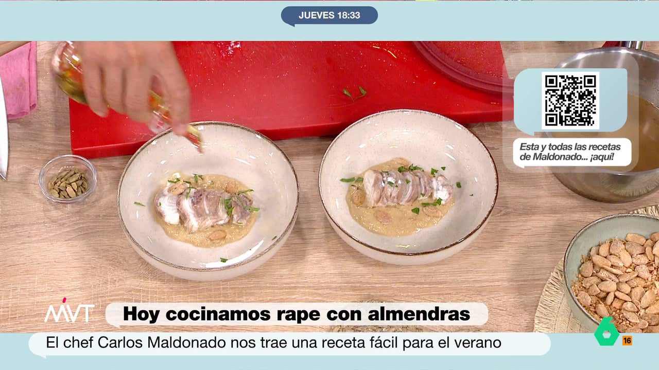 Una receta de rape con salsa de almendras de Carlos Maldonado para un jueves tonto