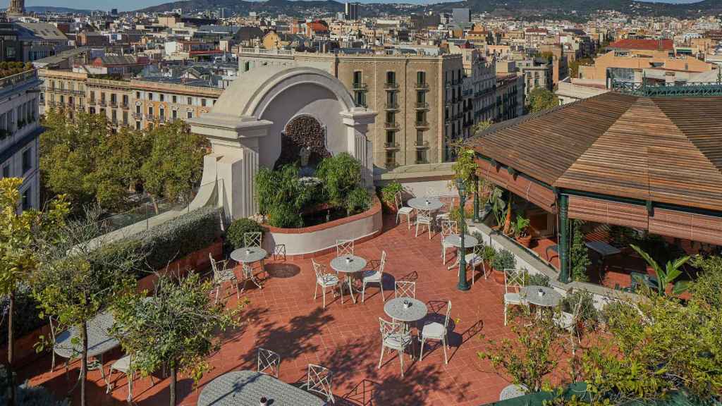 El jardín en el techo en Barcelona