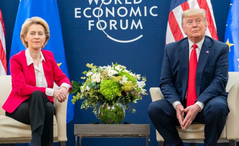 Von der Leyen advierte a Trump de que tomará «las medidas necesarias» si impone aranceles del 30% a productos europeos
