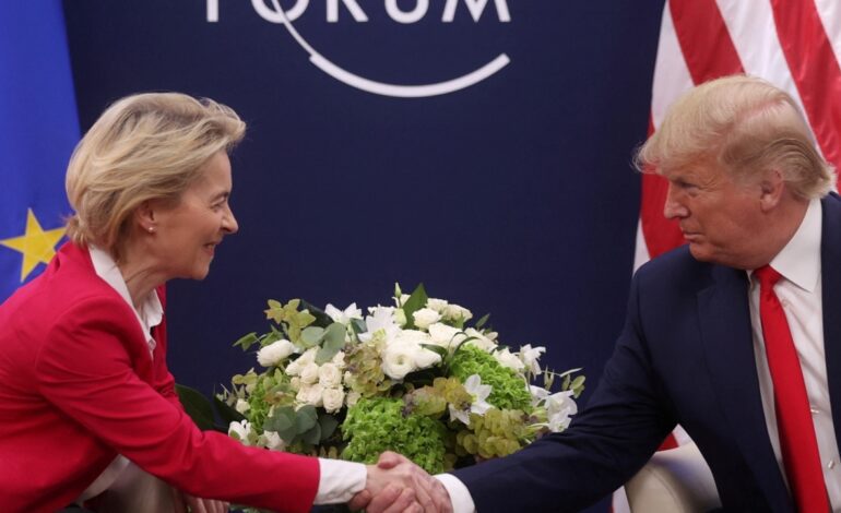 Von der Leyen y Trump se reunirán este domingo en Escocia en un intento de firmar el acuerdo arancelario