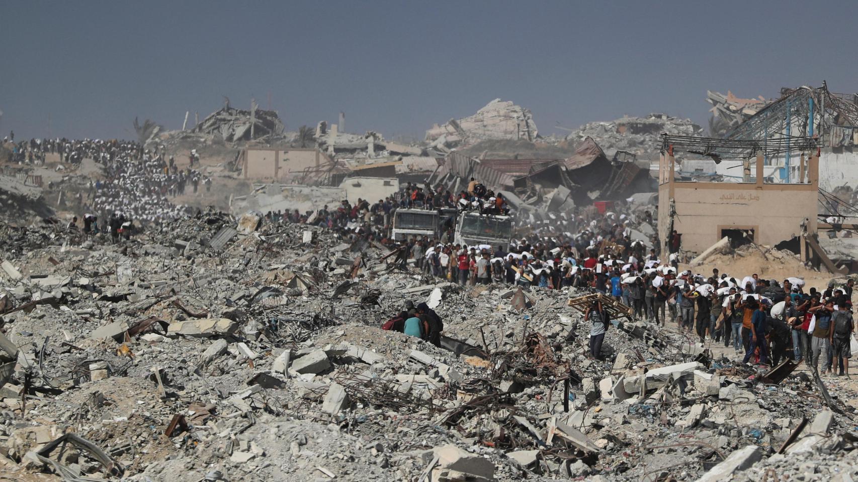 Un muerto y tres heridos de la Media Luna Roja Palestina por un ataque israelí en Gaza