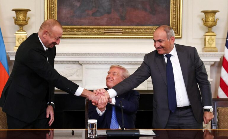 Los líderes de Armenia y Azerbaiyán firman un acuerdo de paz histórico ante Donald Trump en la Casa Blanca