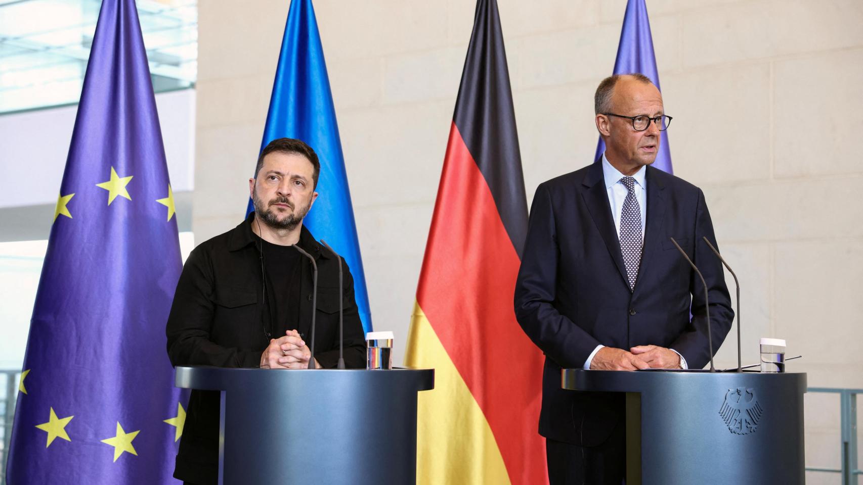 Los líderes de los grandes países europeos presionan a Trump para que no acepte entregar a Putin territorios de Ucrania
