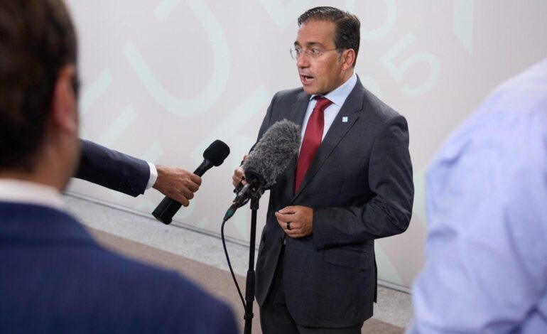 Albares pide una respuesta «fuerte» ante la situación en la Franja de Gaza porque «no hacer nada no ha resuelto nada»