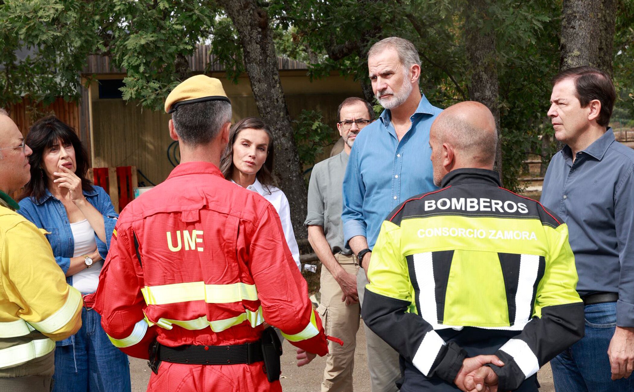 Así ha sido la visita de los Reyes Felipe y Letizia a Zamora por los incendios forestales