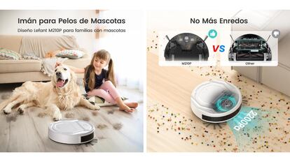 Este robot de vacío para eliminar el pelo de las mascotas se ha reducido al 61% de descuento.