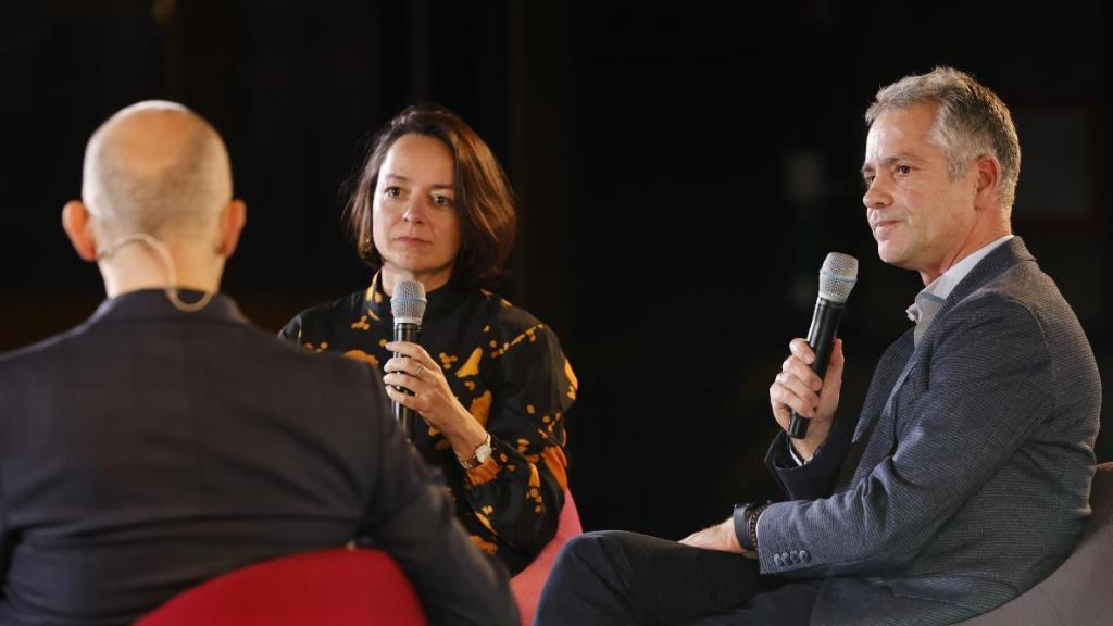 Jan Lzek, durante su participación en el evento TED Berlín 2024 en el panel de cómo superar la fatiga climática en nuestra sociedad.