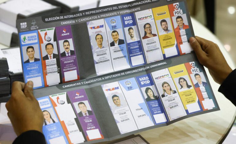 Bolivia entra en la recta final de sus presidenciales con dos candidatos de derecha a la cabeza