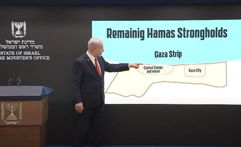 Netanyahu asegura que Israel “no tiene otra opción” que ampliar su ofensiva en Gaza y vencer a Hamás