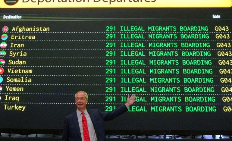 El populista Farage promete desobedecer los convenios de derechos humanos para facilitar deportaciones en masa de inmigrantes