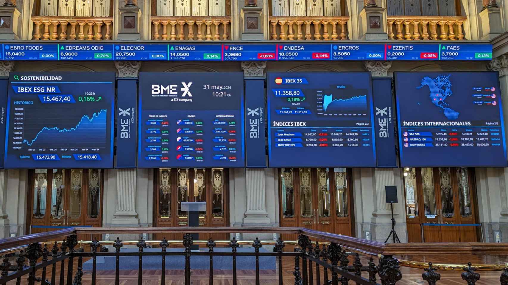 El Ibex 35 defiende los 15.100 puntos pese a los resultados de Nvidia y la incertidumbre política en Europa
