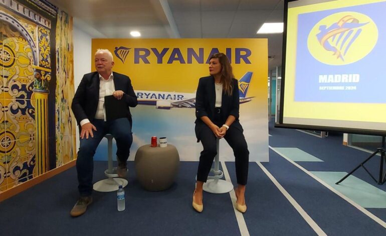 Ryanair recortará un millón de plazas para el próximo verano en respuesta a Aena