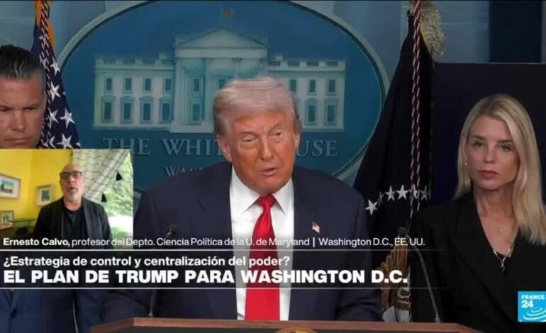 Ernesto Calvo: "Interés de Trump al militarizar Washington es claramente político"