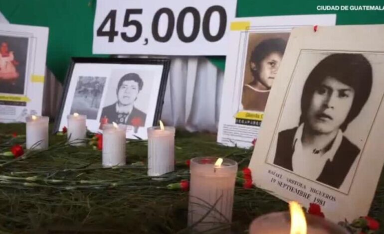 Guatemala conmemora más de 45.000 desaparecidos en dictaduras militares
