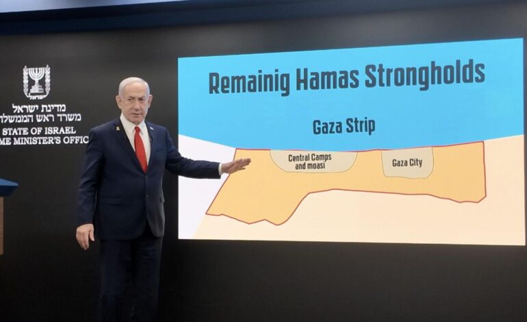 Netanyahu ordena negociar una tregua tras aprobar el plan militar para tomar la ciudad de Gaza