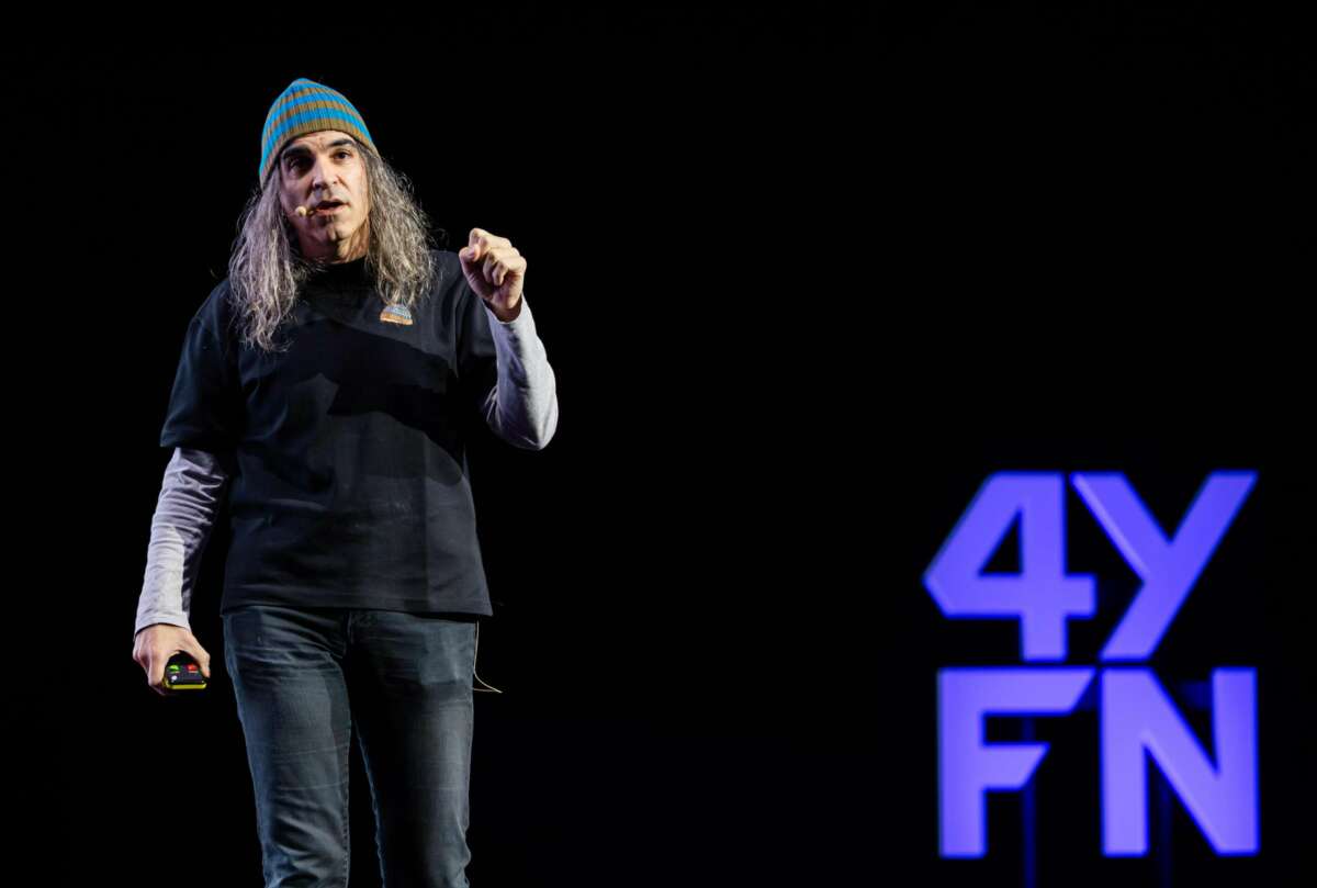Chica Alonso, director digital de Telefónica, en el MWC en Barcelona